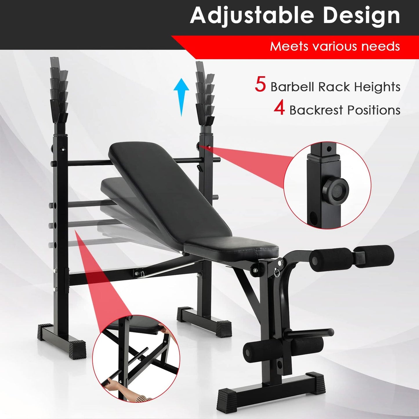 METRIX Adjustable Bench Press + Rack Combo