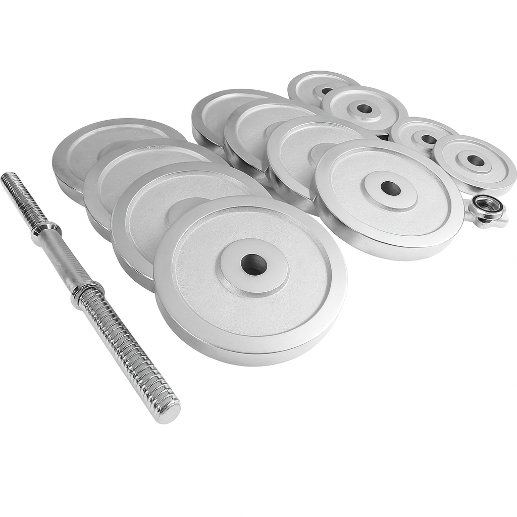 METRIX X TITAN 200 LB Set Adjustable Chrome Dumbbells